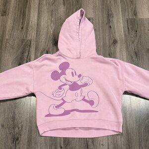 🩵GAP Disney Lavender Purple Mickey Mouse Cropped Hoodie Girly Cute